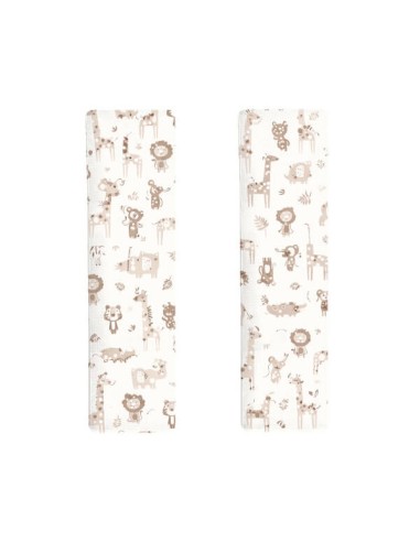 Safari - Ochraniacz na pasy bawełna + velvet