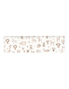 Safari - Ochraniacz na pałąk do wózka - bawełna + velvet