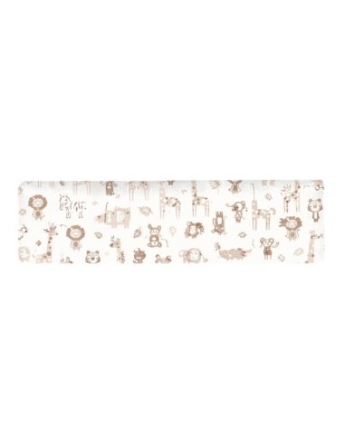 Safari - Ochraniacz na pałąk do wózka - bawełna + velvet