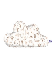 Safari - Poduszka Dekoracyjna Bawełna + Minky Chmurka 54x34 cm