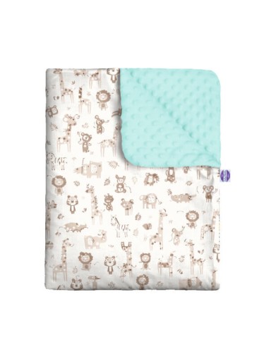 Safari - Zestaw - Kocyk Minky + Poduszka Minky - dowolny rozmiar