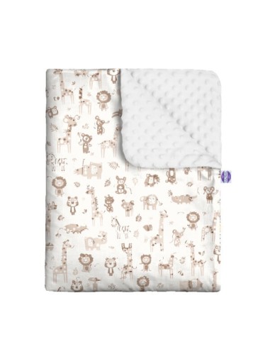 Safari - Zestaw - Kocyk Minky + Poduszka Minky - dowolny rozmiar