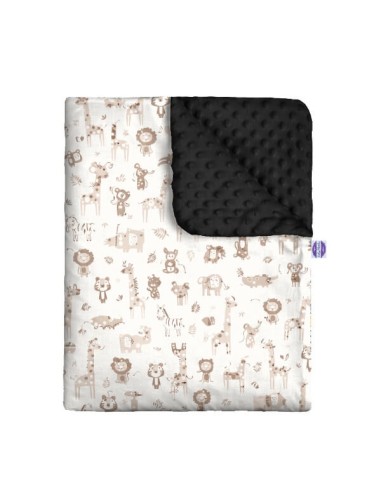 Safari - Zestaw - Kocyk Minky + Poduszka Minky - dowolny rozmiar