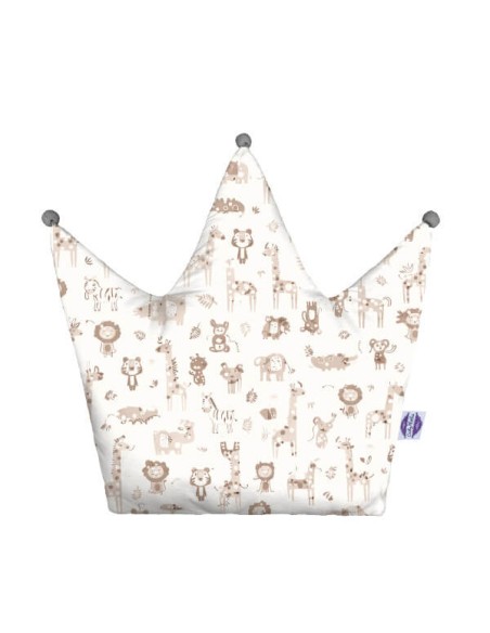 Safari - Poduszka Dekoracyjna Bawełniana Korona 48x42 cm