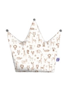 Safari - Poduszka Dekoracyjna Korona Wafel + Bawełna 48x42 cm