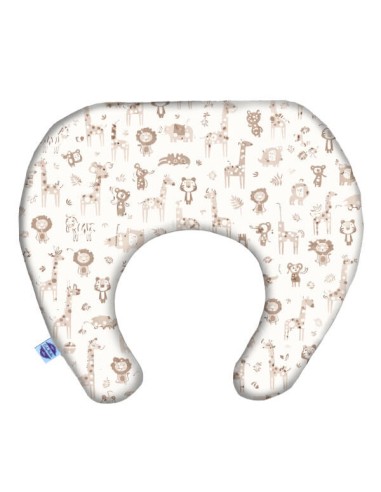 Safari - Poduszka Podróżna Mały Rogal 33x26 cm (1-4 LAT) bawełna + minky