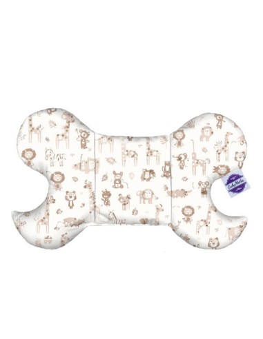 Safari - Poduszka Motylek Antywstrząsowy dla Niemowlaka - Bawełna + Minky