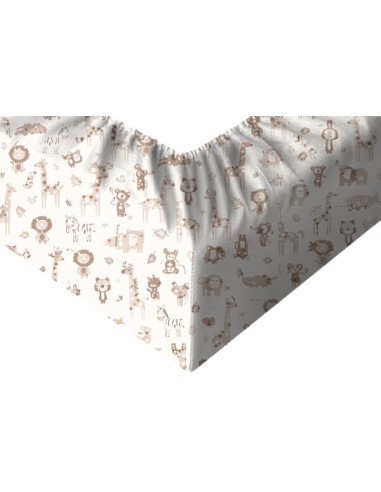 Safari - Prześcieradło Bawełniane z Gumką - Dowolny Rozmiar