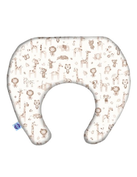 Safari - Poduszka Podróżna Rogal 44x36 cm (+5 LAT) bawełna + minky