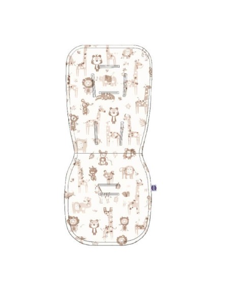 Safari - Wkładka do wózka bawełna + velvet