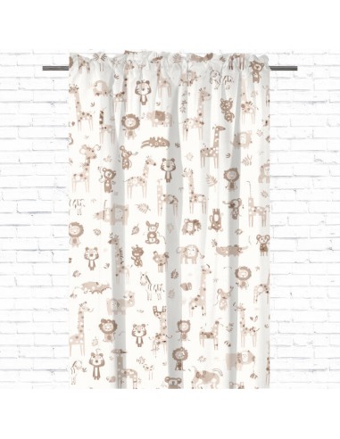 Safari - Zasłona bawełniana dekoracyjna
