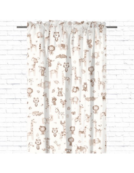 Safari - Zasłona bawełniana dekoracyjna
