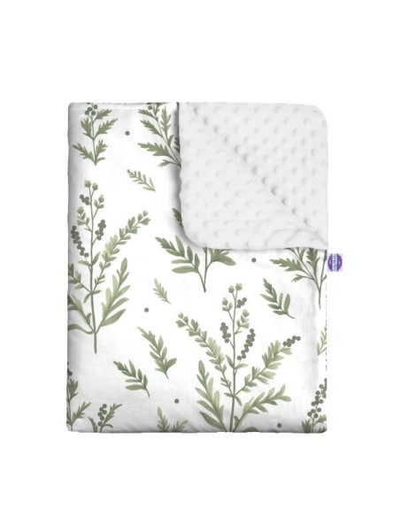 Gałązki - Zestaw - Kocyk Minky + Poduszka Minky - dowolny rozmiar