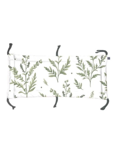 Gałązki - Moduł 70x30 cm Ochraniacza na Szczebelki do Łóżeczka 70x140 cm - dwustronnie bawełniany