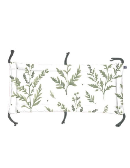 Gałązki - Moduł 70x30 cm Ochraniacza na Szczebelki do Łóżeczka 70x140 cm - dwustronnie bawełniany