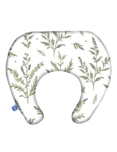 Gałązki - Poduszka do Karmienia Rogal 63x59 cm - bawełna + velvet