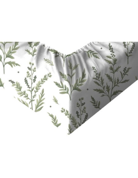 Gałązki - Prześcieradło Bawełniane z Gumką - Dowolny Rozmiar