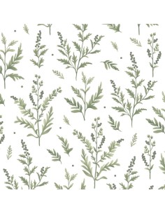 Gałązki - Prześcieradło Bawełniane Bez Gumki - Dowolny Rozmiar