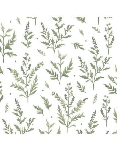 Gałązki - Prześcieradło Bawełniane Bez Gumki - Dowolny Rozmiar