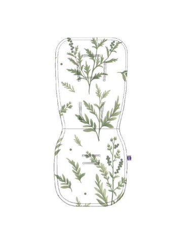 Gałązki - Wkładka do wózka bawełna + velvet