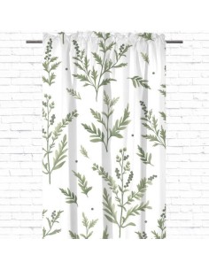 Gałązki - Zasłona bawełniana dekoracyjna