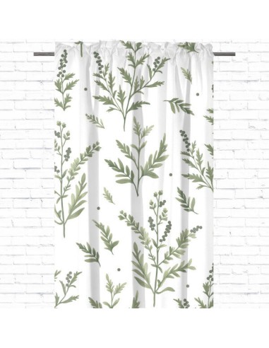 Gałązki - Zasłona bawełniana dekoracyjna
