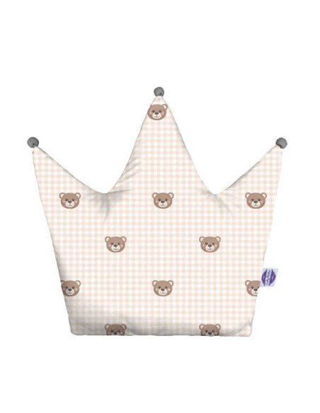 Kratka - Poduszka Dekoracyjna Bawełniana Korona 48x42 cm