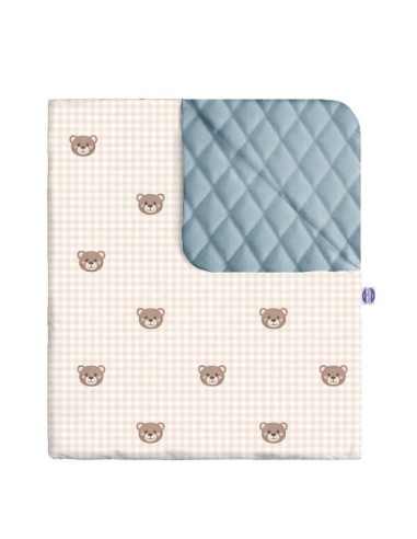 Kratka - Narzuta velvet + bawełna - dowolny rozmiar