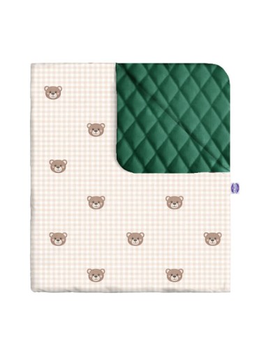 Kratka - Narzuta velvet + bawełna - dowolny rozmiar