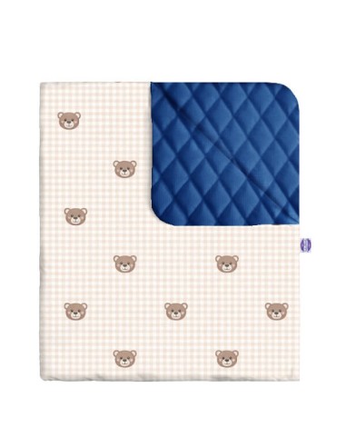 Kratka - Narzuta velvet + bawełna - dowolny rozmiar