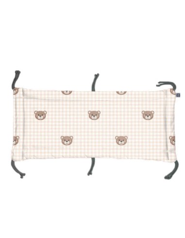 Kratka - Moduł 70x30 cm Ochraniacza na Szczebelki do Łóżeczka 70x140 cm - dwustronnie bawełniany