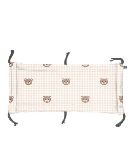 Kratka - Moduł 70x30 cm Ochraniacza na Szczebelki do Łóżeczka 70x140 cm - dwustronnie bawełniany