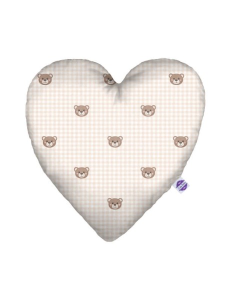 Kratka - Poduszka Dekoracyjna Serce Wafel + Bawełna 48x48 cm