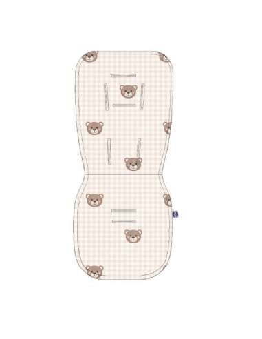 Kratka - Wkładka do wózka bawełna + velvet