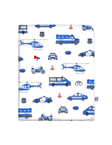 Policja - Poszewka Bawełniana na Kołdrę - dowolny rozmiar