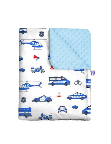 Policja - Kocyk Minky - dowolny rozmiar