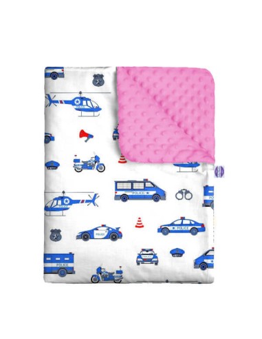 Policja - Kocyk Minky - dowolny rozmiar