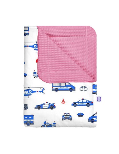 Policja - Kocyk Wafel - dowolny rozmiar