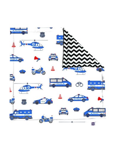 Policja - Mata do zabawy i raczkowania - Prostokątna - dowolny rozmiar