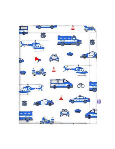 Policja - Narzuta bawełniana na łóżko - dowolny rozmiar