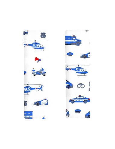 Policja - Ochraniacz na pasy bawełna + velvet