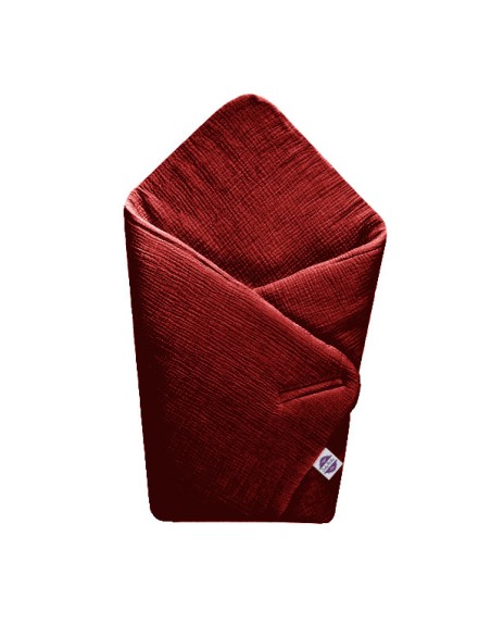 Chilli Red - Rożek dla noworodka z muślinu