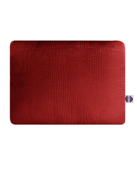 Chilli Red - Poszewka na poduszkę z muślinu - dowolny rozmiar