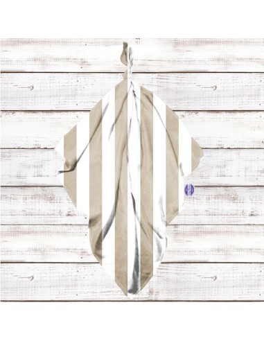 Pasy beżowe - Otulacz Bawełniany - dowolny rozmiar