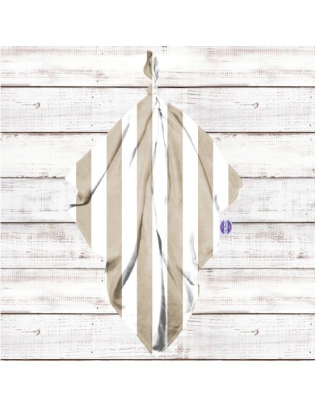 Pasy beżowe - Otulacz Bawełniany - dowolny rozmiar