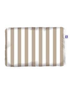 Pasy beżowe - Poduszka Bawełna + Minky - dowolny rozmiar