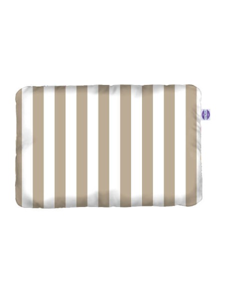 Pasy beżowe - Poduszka Bawełna + Minky - dowolny rozmiar