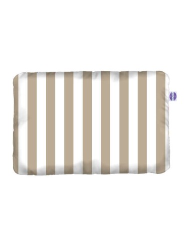 Pasy beżowe - Poszewka Bawełniana na Poduszkę - dowolny rozmiar