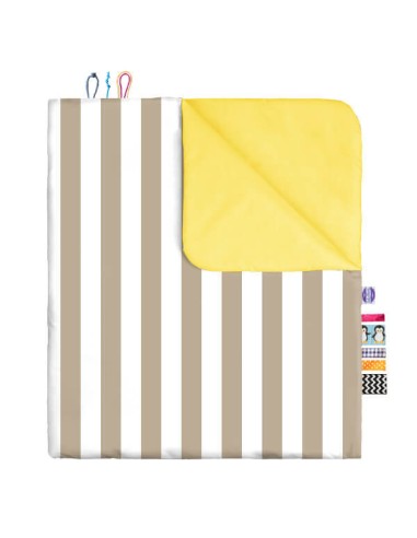 Pasy beżowe - Komplet Pościeli Bawełnianej - dowolny rozmiar