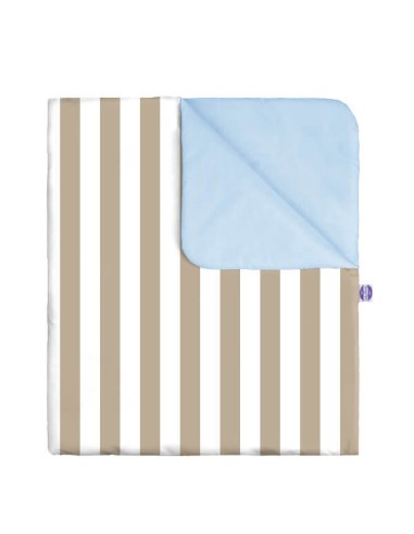 Pasy beżowe - Komplet Pościeli Bawełnianej - dowolny rozmiar